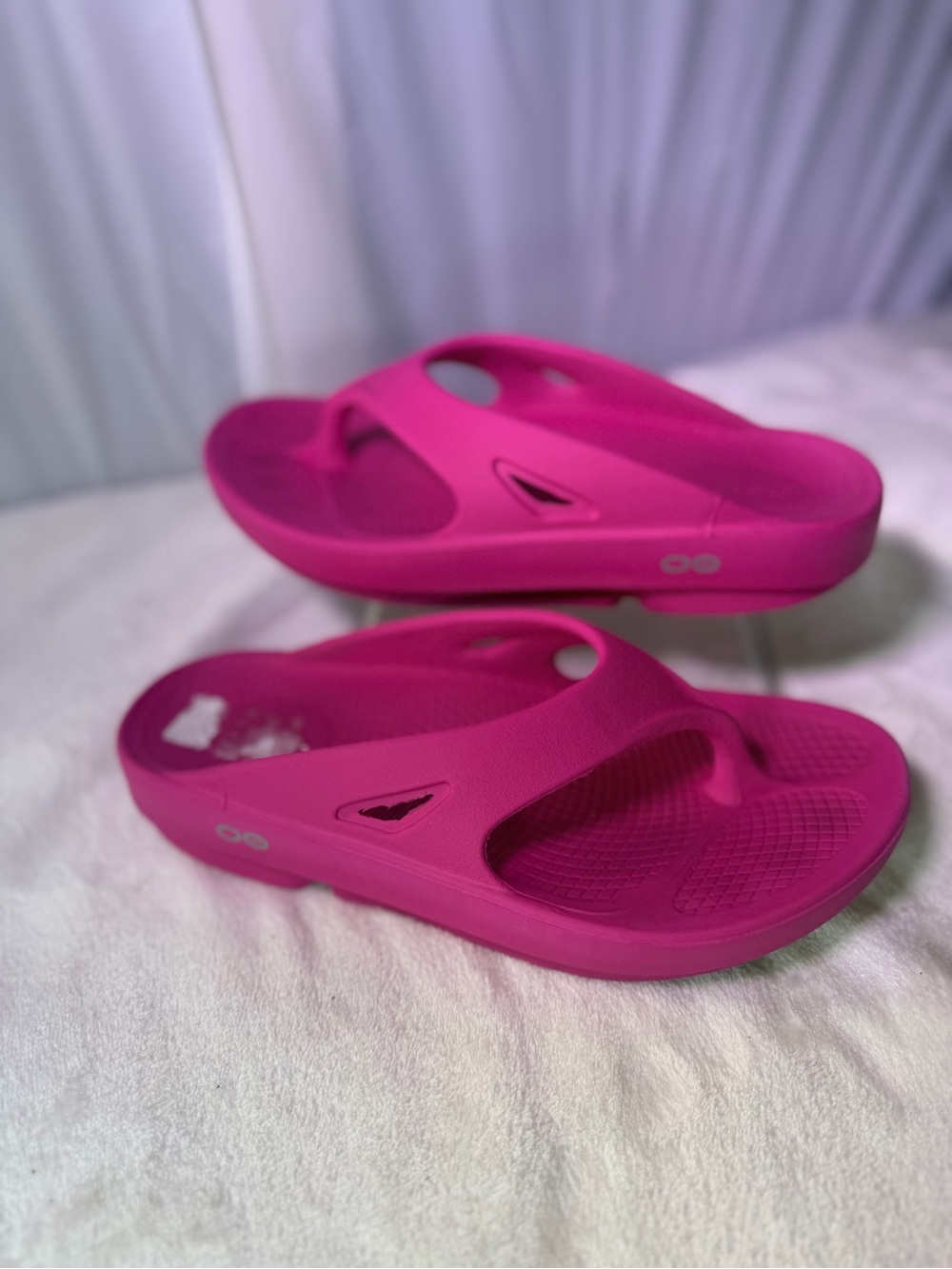 Women’s Hot Pink Comfort Flip Slide Sandals - Picture 2 of 10